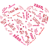 Heart full of love messages