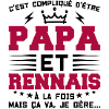 Papa und Rennes Geschenkidee Zitat