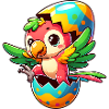 Easter Parrot Hatches from Egg