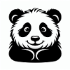 Ours panda joyeux