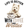 West Highland White Terrier Westie Dog Coffee