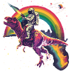 Astronaut reitet T-Rex Dinosaurier