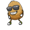 Dancing Kiwi with sunglasses