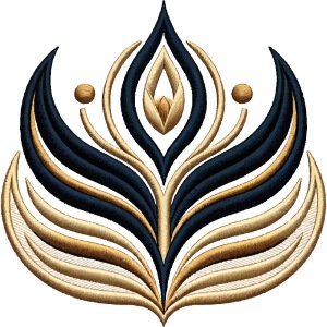 Goldene Flamme Stickerei T-Shirt