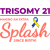 Down-Syndrom-Bewusstsein Trisomie 21 Splash