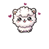 Kawaii Alpaga Motif Mignon
