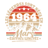 Regalo di compleanno vintage nato nel marzo 1964
