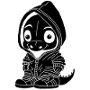 Small Dinosaur (Black)
