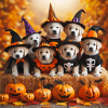 Halloween puppies
