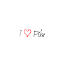 I Love Pike white