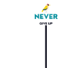 Never give up