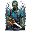 Zombie with chainsaw