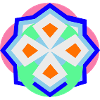 graphic art mosaik mandala bunt