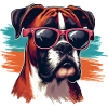 Boxer Dog Puppy Art