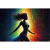 Futuristic image of woman