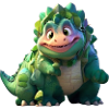 Drôle Dino Amical Mignon Mignon