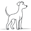 Dog's Line Art