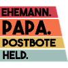 Ehemann Papa Beruf Postbote Held