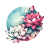 Lotus Flowers Drawn
