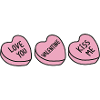 Valentine Hearts Rosa