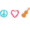 Peace Love Violin