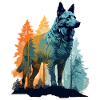 Hund in der Wildnis