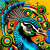 Peacock Pop Art