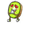 Kiwi Fruit Kawaii Emoticon