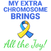 Down-Syndrom-Bewusstsein Joyful Extra Chromosom