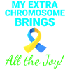 Down-Syndrom-Bewusstsein Joyful Extra Chromosom