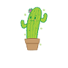 Cactus in Pot Plant Environment