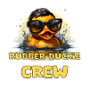 Funny rubber duck with saying