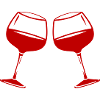 Weinglas Rotwein Symbol