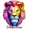 Löwe im Rainbowland