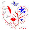 Heart with ornaments