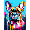 Bulldog peinture Bouledogue français