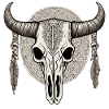 Stier Schädel