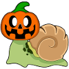 Schnecke Halloween Kürbis