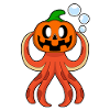 Octopus Halloween Pumpkin