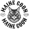 Maine Coon Cat Motif