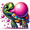 tortue chewing gum