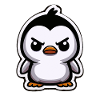 Funny Penguins Angry Penguin