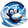 Weihnachtspinguine Kleiner Pinguin Pinguin-Liebhaber
