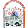 HIV Awareness Hippie Van Retro