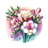 Freesia Drawn
