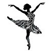 Elegant Ballet Dancer Silhouette