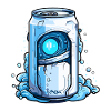 Robot Cyborg Beverage Can