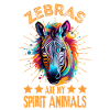 Buntes Zebra Farbkleckse Farbspritzer