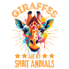 Bunte Giraffe Farbkleckse Farbspritzer