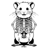 Cute Skeleton Hamster